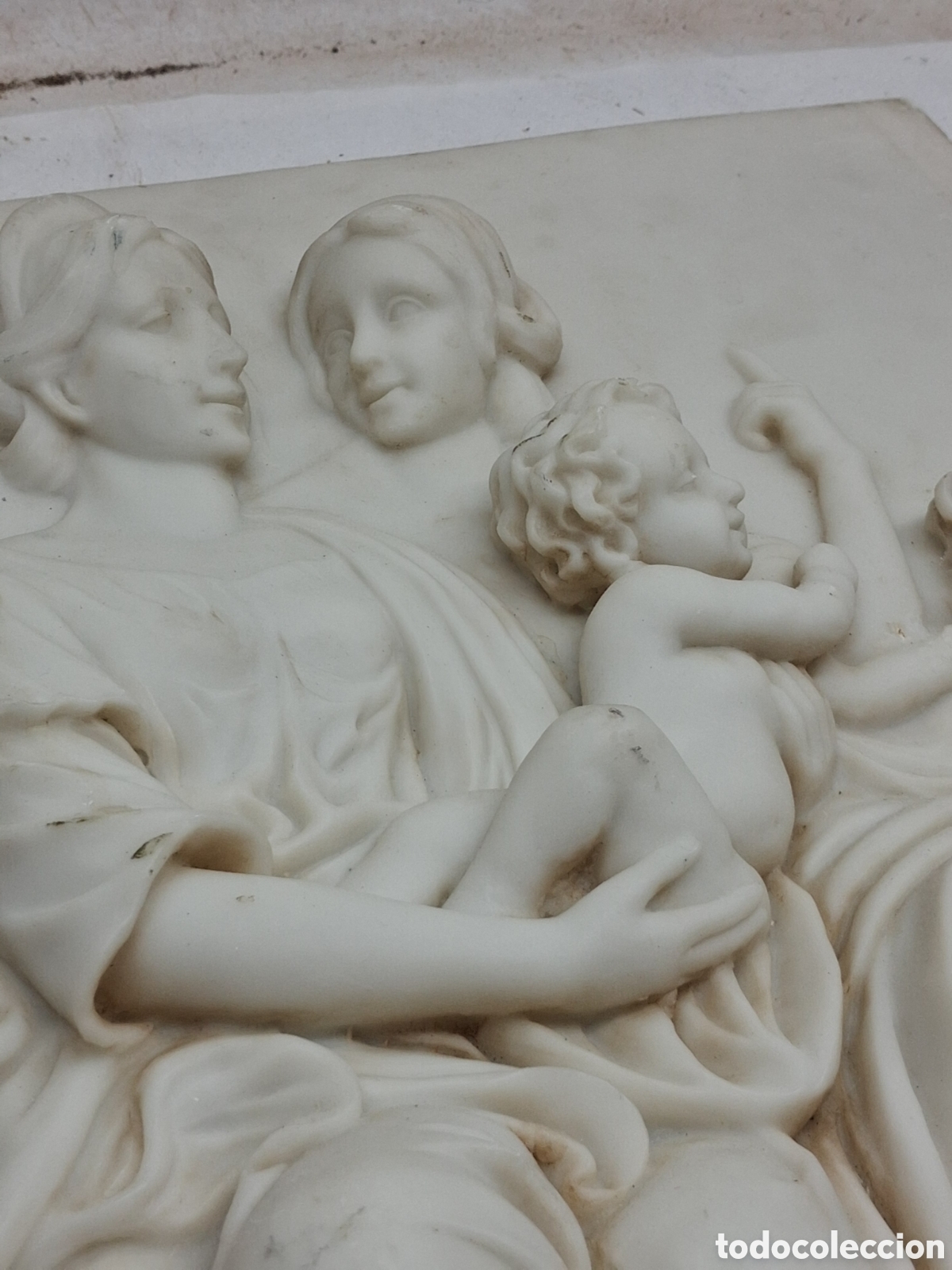 Antig&uuml;edades: virgen de la silla. altorrelieve - Foto 4