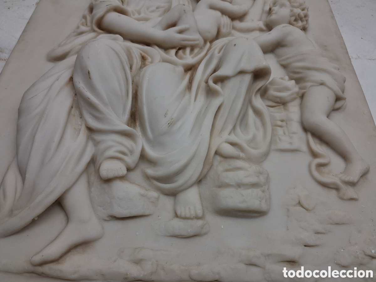Antig&uuml;edades: virgen de la silla. altorrelieve - Foto 5