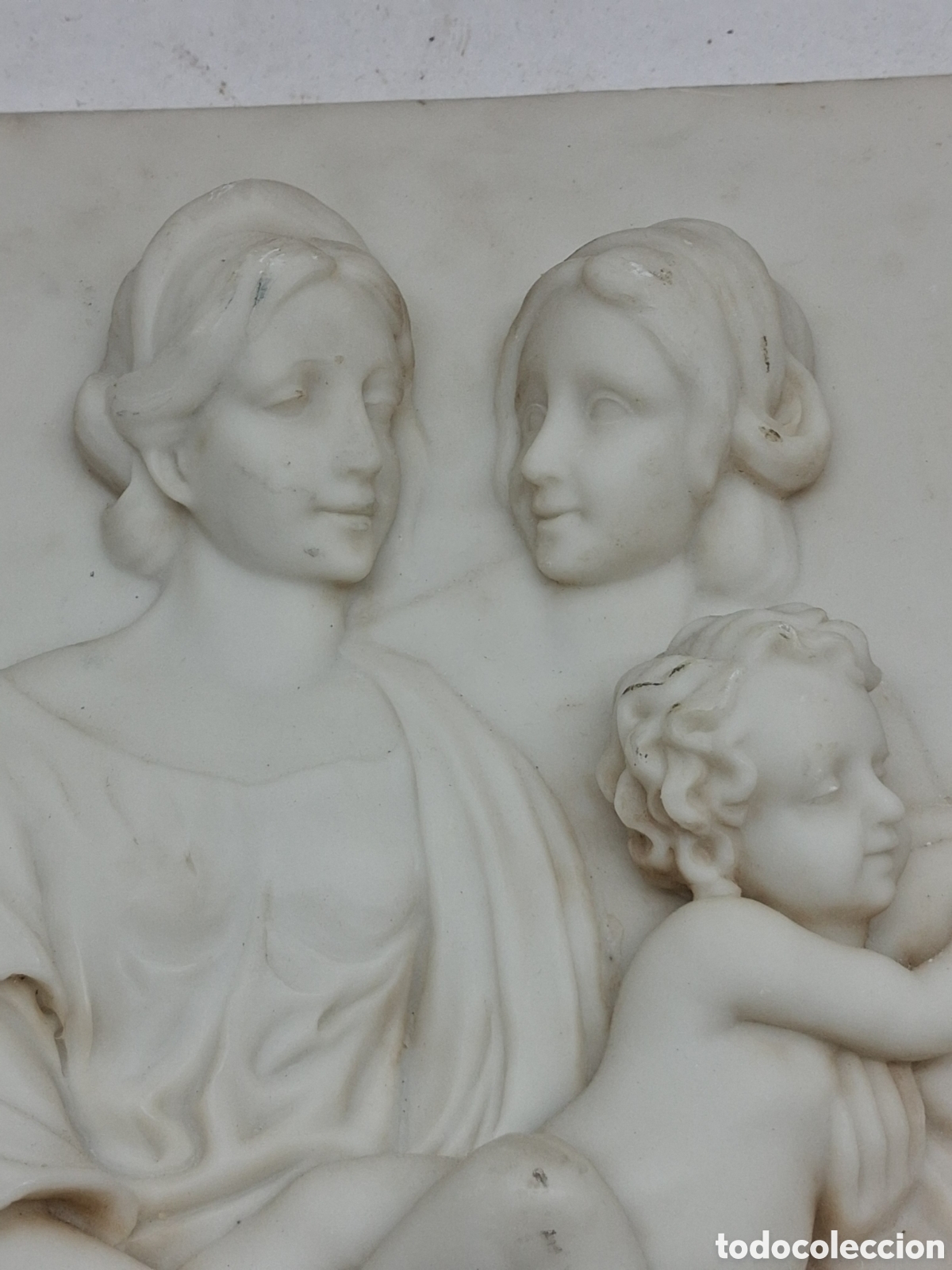 Antig&uuml;edades: virgen de la silla. altorrelieve - Foto 6