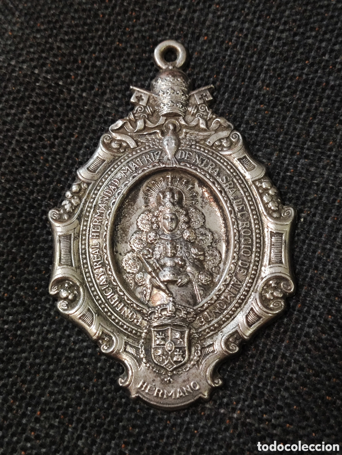 Antig&uuml;edades: VIRGEN DEL ROCIO, ALMONTE, HUELVA, MEDALLA HERMANDAD MATRIZ