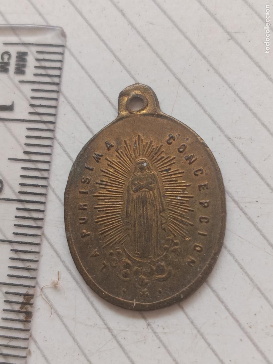 Antig&uuml;edades: Medalla antigua religiosa - Foto 2