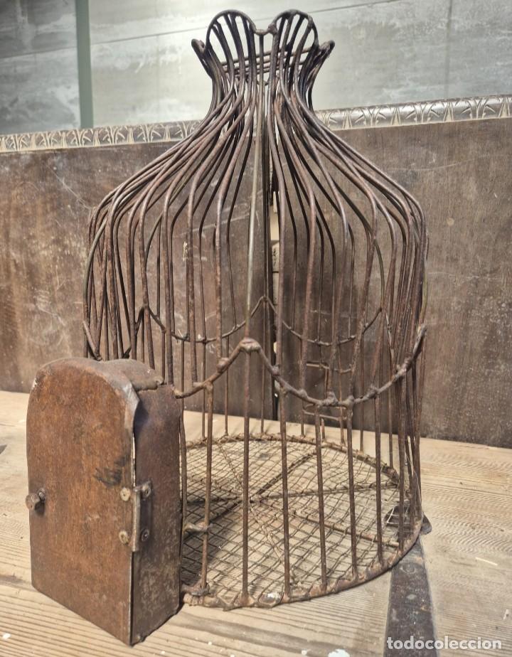 Antig&uuml;edades: Preciosa jaula de pajaros