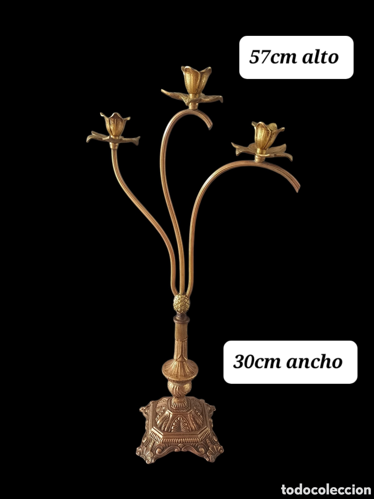 Antig&uuml;edades: Candelabro o porta velas - Foto 2