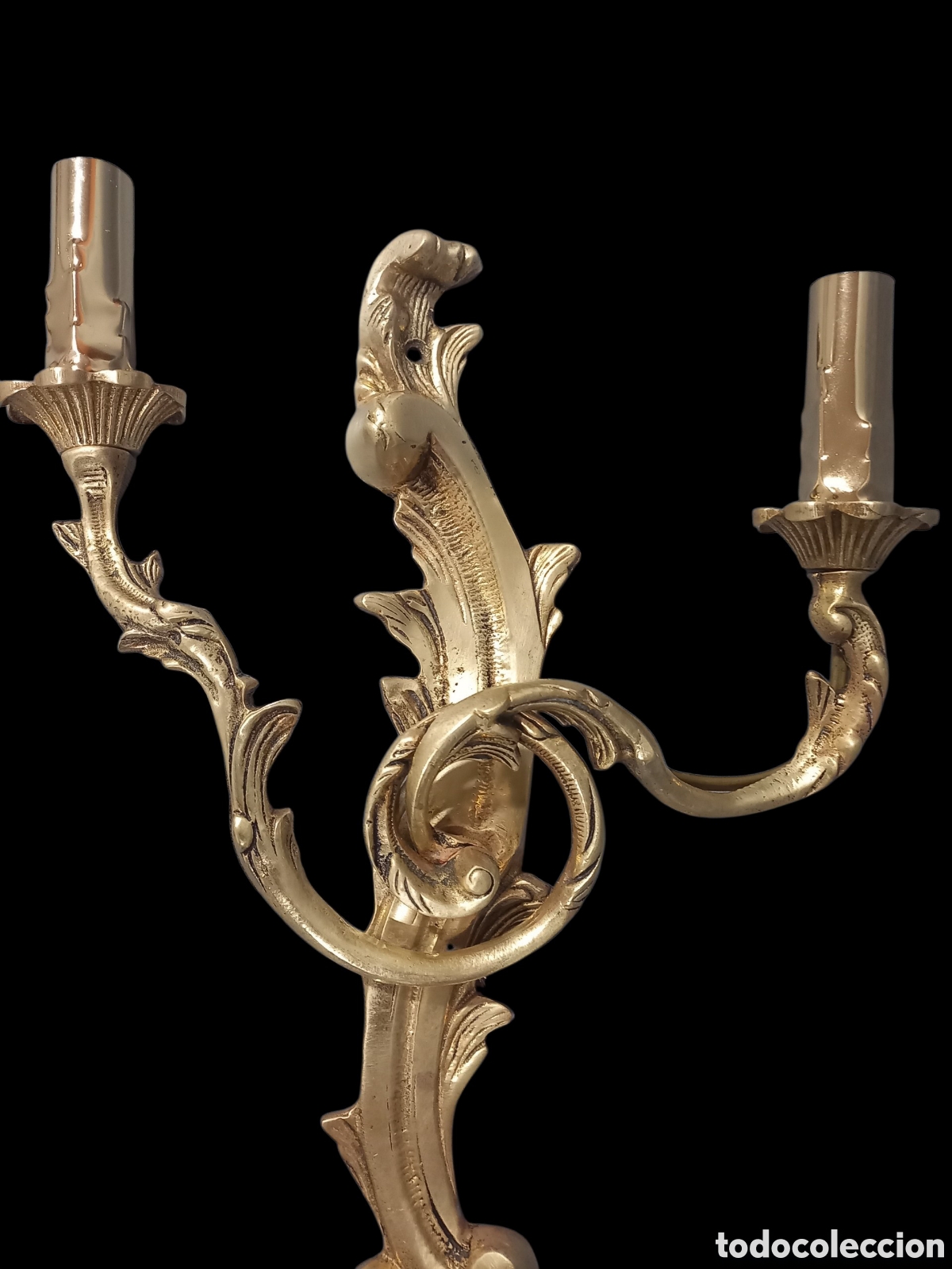 Antig&uuml;edades: Candelabro de bronce - Foto 5