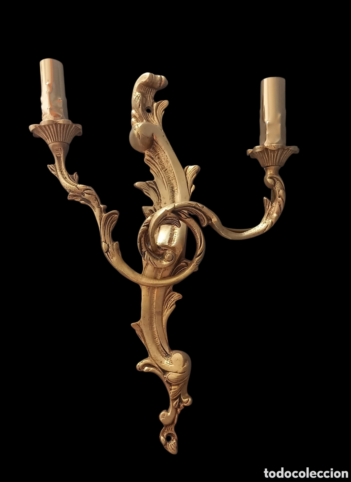Oggetti Antichi: Candelabro de bronce