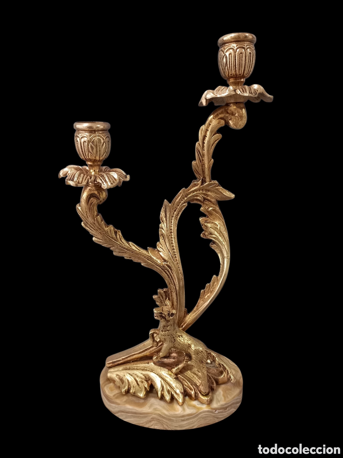 Antig&uuml;edades: Pareja de candelabros - Foto 2