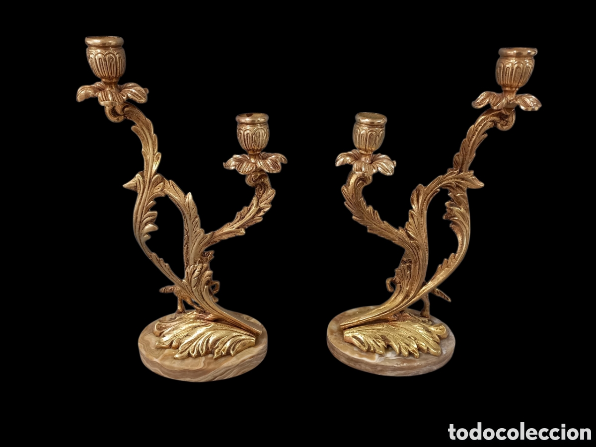 Antig&uuml;edades: Pareja de candelabros - Foto 6