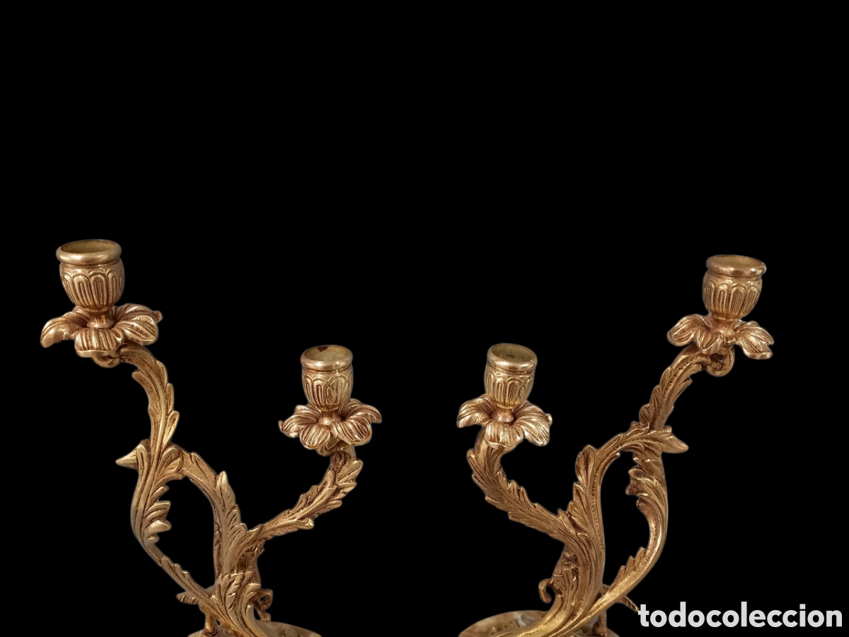 Antig&uuml;edades: Pareja de candelabros - Foto 7