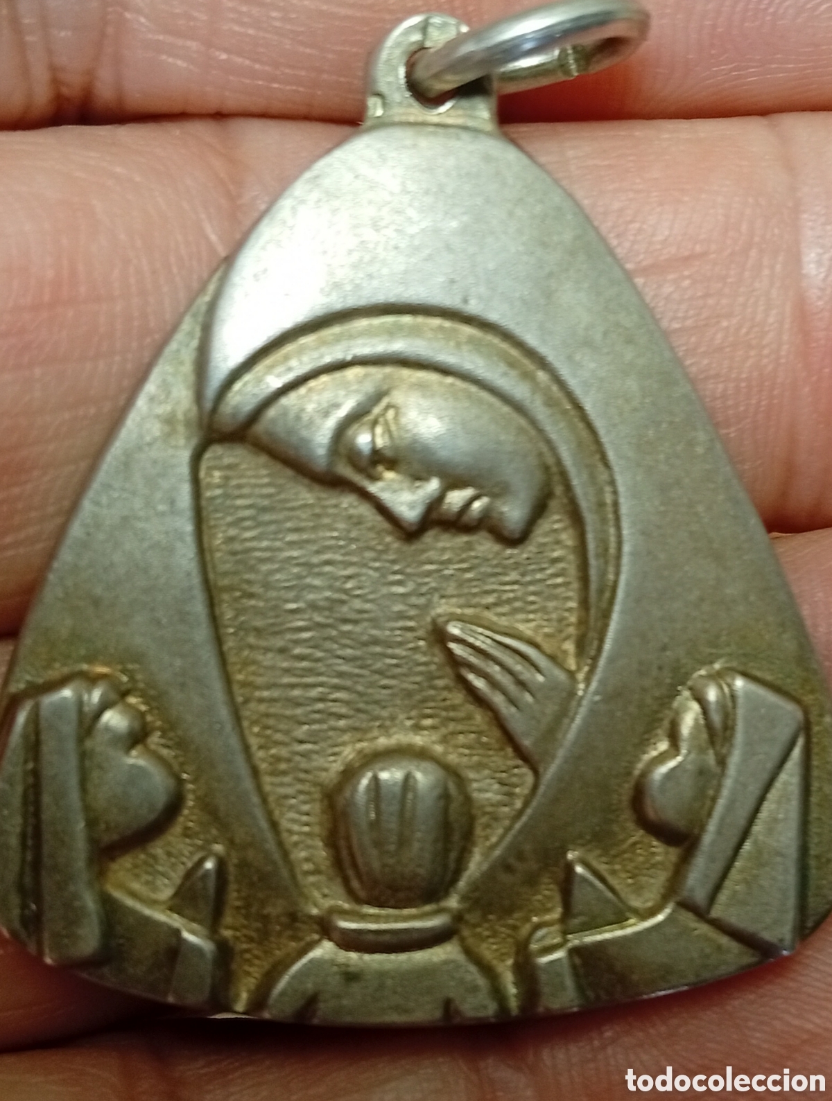 Antig&uuml;edades: Antiguo preciosa medalla de plata de Ley