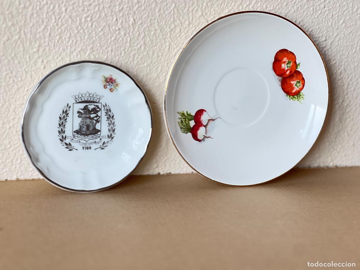 Antig&uuml;edades: Dos platitos 14 y 10 cm - Foto 14