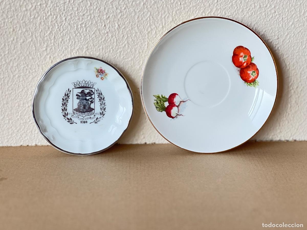Antig&uuml;edades: Dos platitos 14 y 10 cm