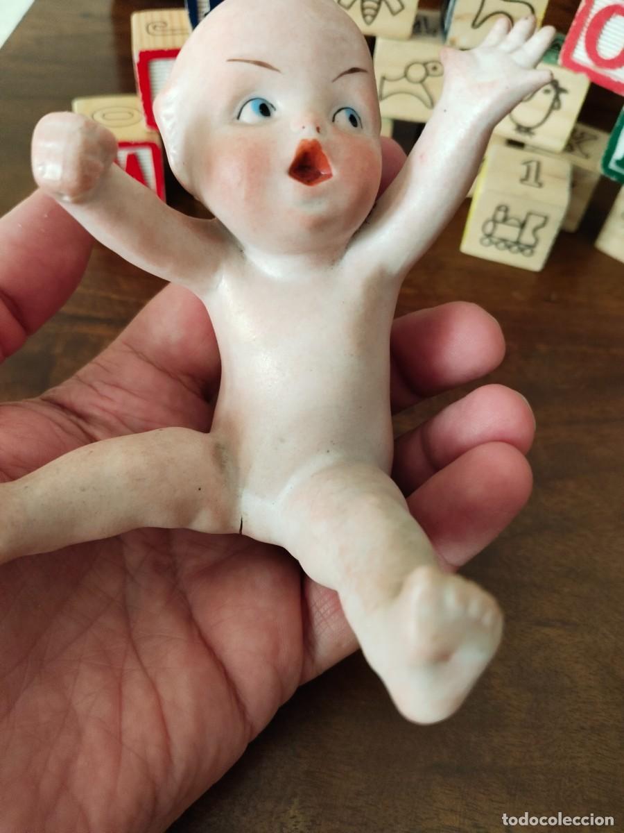Antig&uuml;edades: Precioso ni&ntilde;o Beb&eacute; querub&iacute;n. Biscuit. - Foto 7