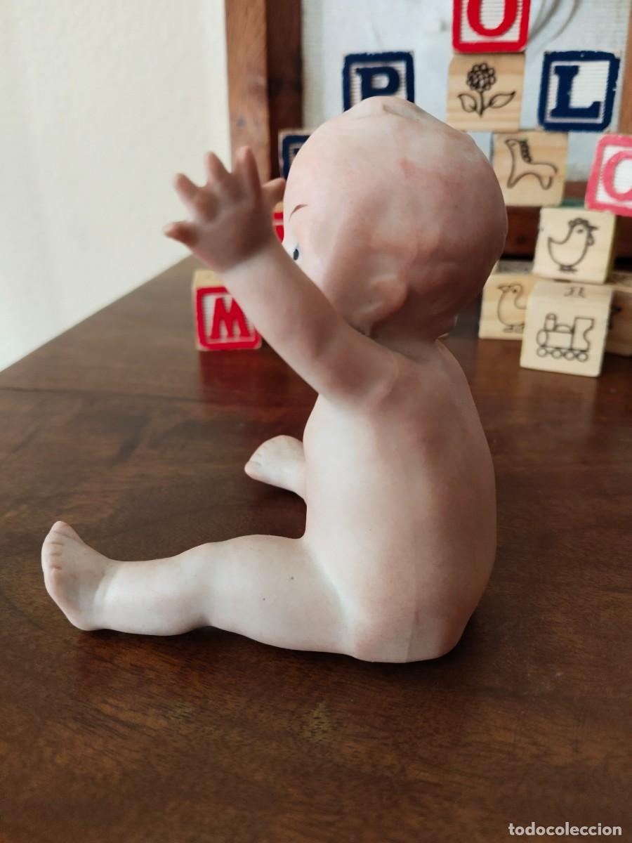 Antig&uuml;edades: Precioso ni&ntilde;o Beb&eacute; querub&iacute;n. Biscuit. - Foto 9