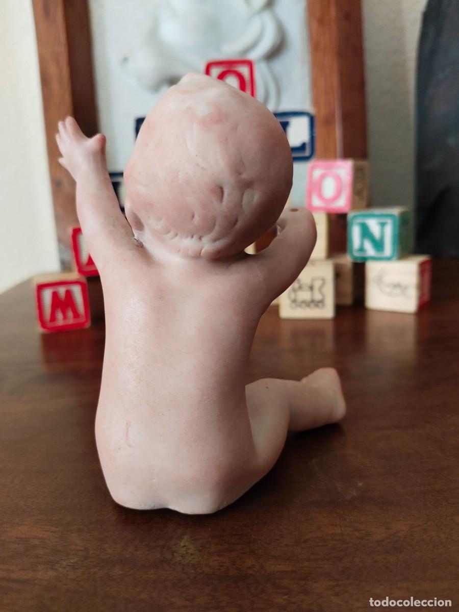 Antig&uuml;edades: Precioso ni&ntilde;o Beb&eacute; querub&iacute;n. Biscuit. - Foto 10