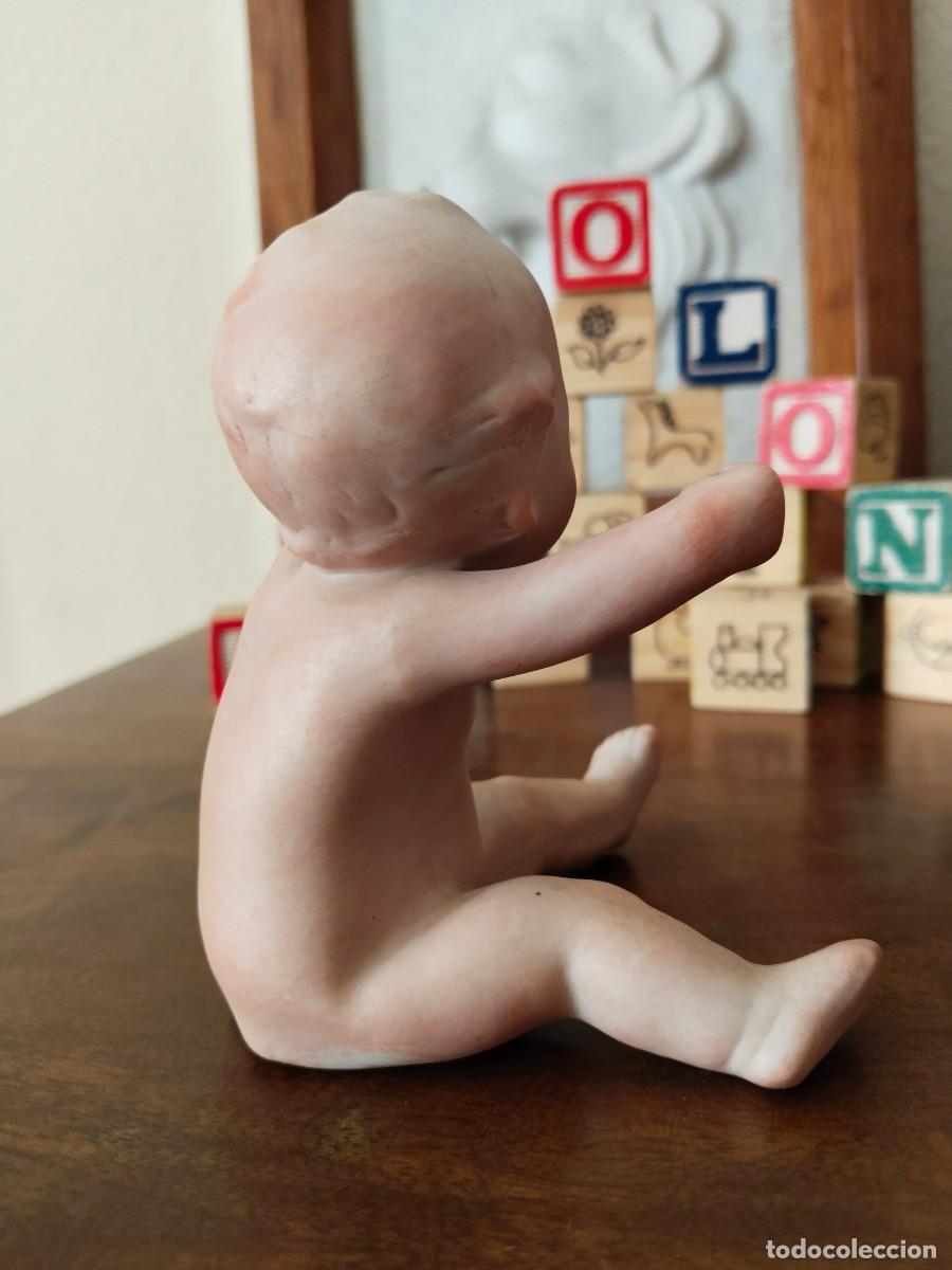 Antig&uuml;edades: Precioso ni&ntilde;o Beb&eacute; querub&iacute;n. Biscuit. - Foto 11