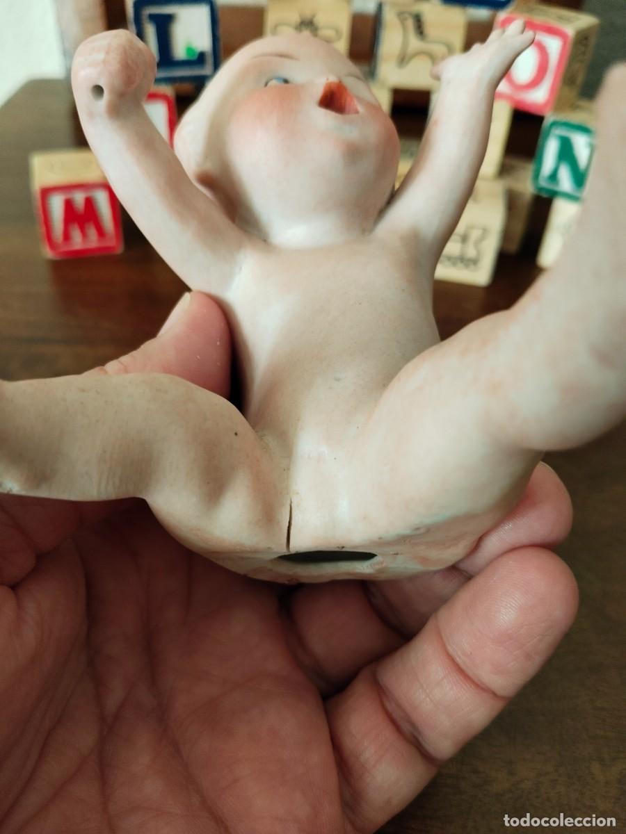 Antig&uuml;edades: Precioso ni&ntilde;o Beb&eacute; querub&iacute;n. Biscuit. - Foto 13