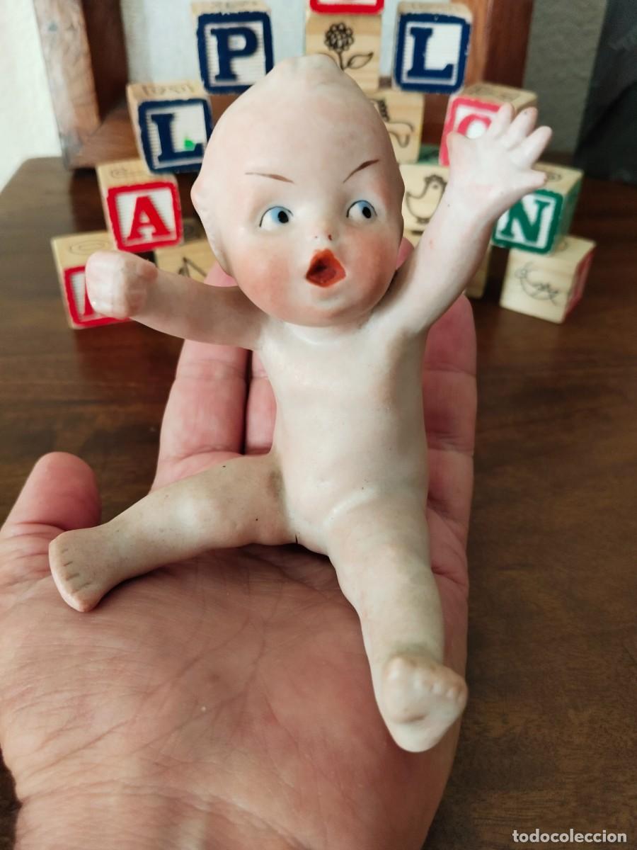 Antig&uuml;edades: Precioso ni&ntilde;o Beb&eacute; querub&iacute;n. Biscuit. - Foto 14