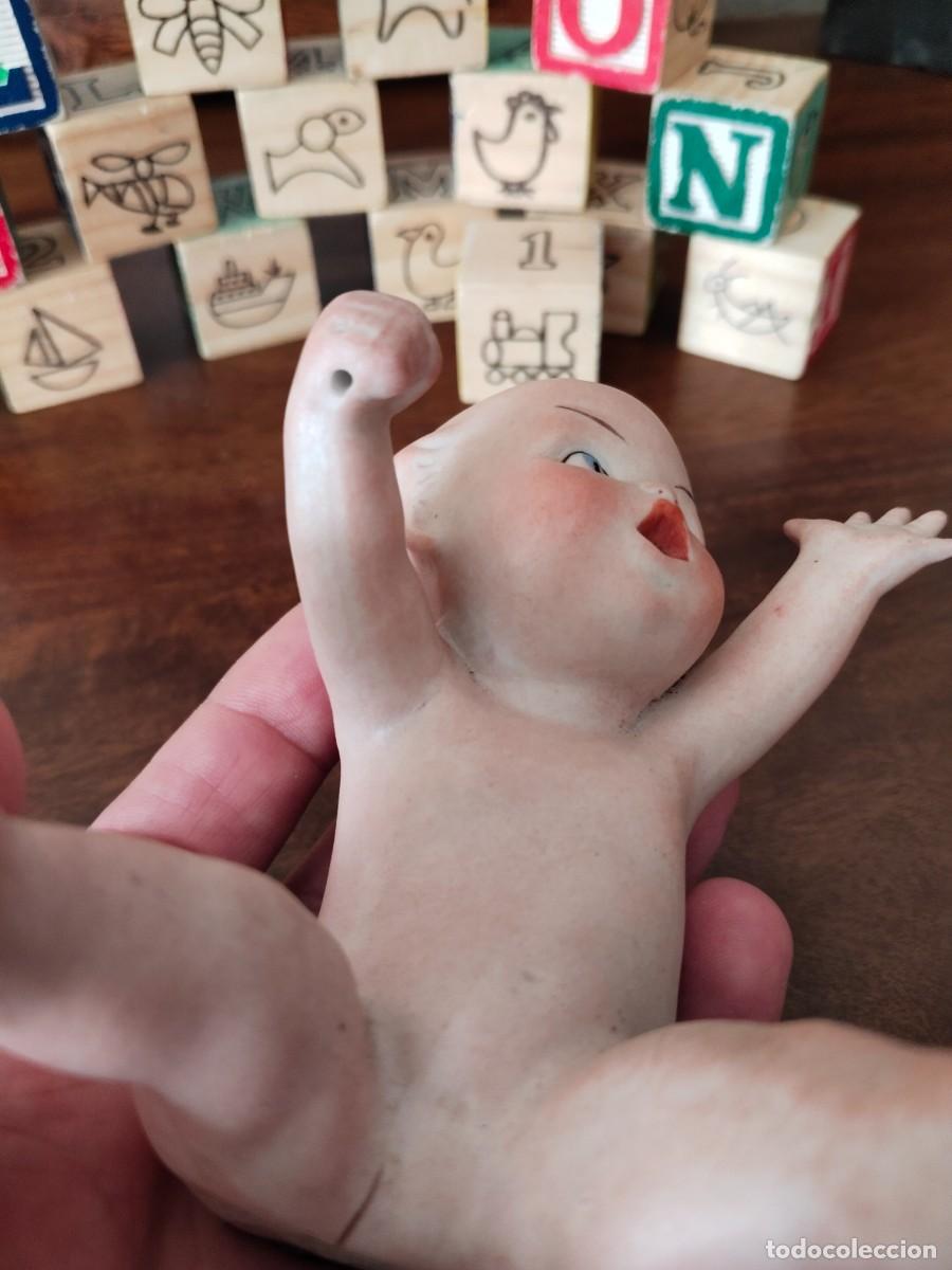 Antig&uuml;edades: Precioso ni&ntilde;o Beb&eacute; querub&iacute;n. Biscuit. - Foto 15