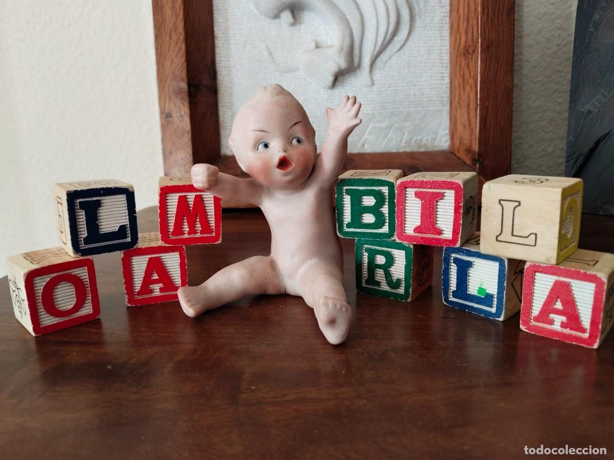 Antig&uuml;edades: Precioso ni&ntilde;o Beb&eacute; querub&iacute;n. Biscuit. - Foto 16