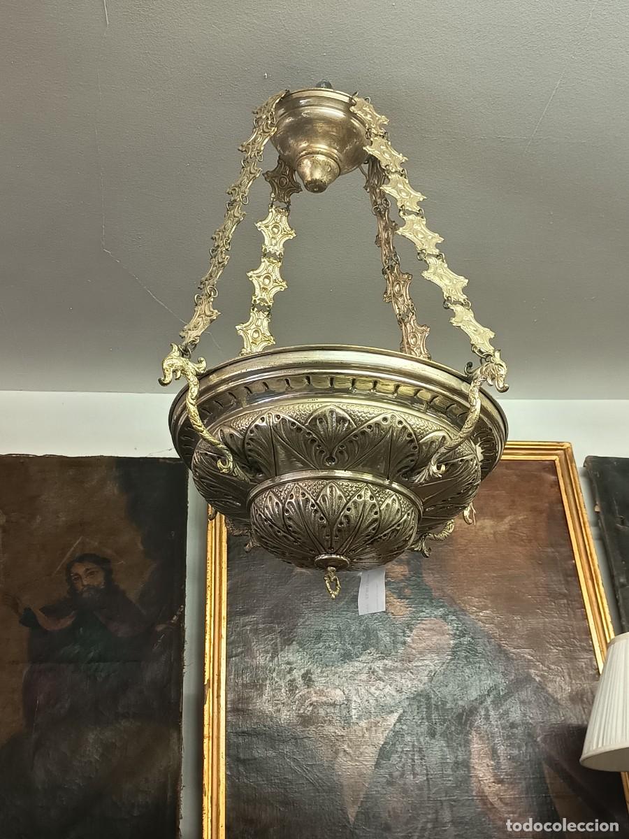 Antig&uuml;edades: L&aacute;mpara aceitera antigua