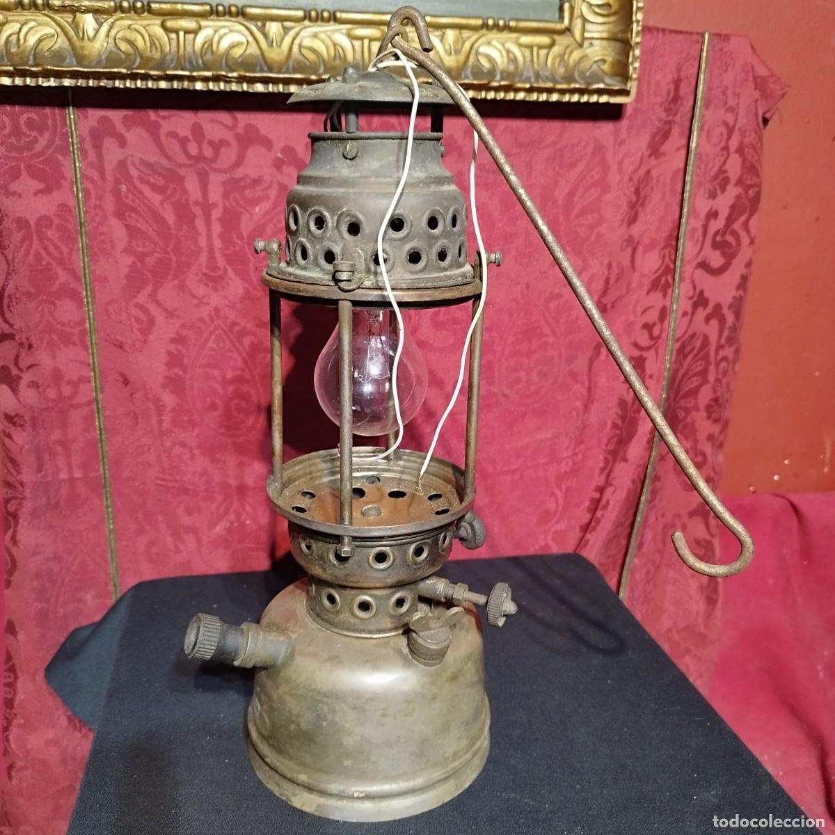 Antig&uuml;edades: LAMPARA FAROL DE INTERIOR FOCUS MODELO 08 - ELECTRIFICADO - - Foto 6