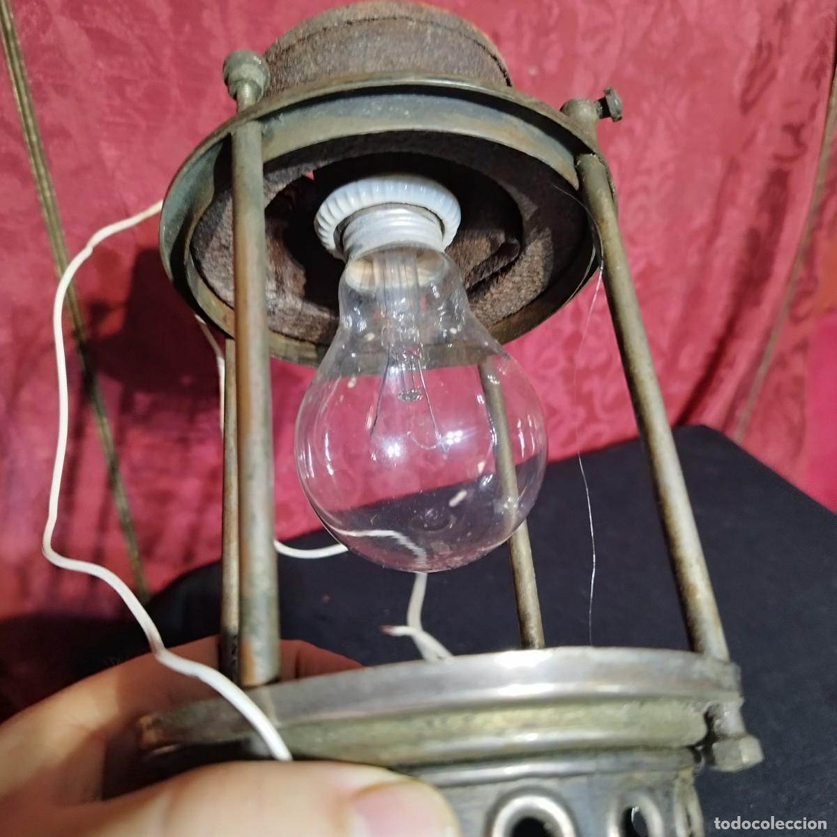 Antig&uuml;edades: LAMPARA FAROL DE INTERIOR FOCUS MODELO 08 - ELECTRIFICADO - - Foto 9