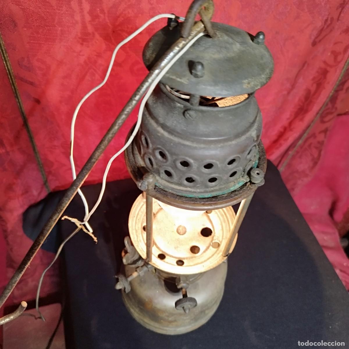 Antig&uuml;edades: LAMPARA FAROL DE INTERIOR FOCUS MODELO 08 - ELECTRIFICADO - - Foto 11