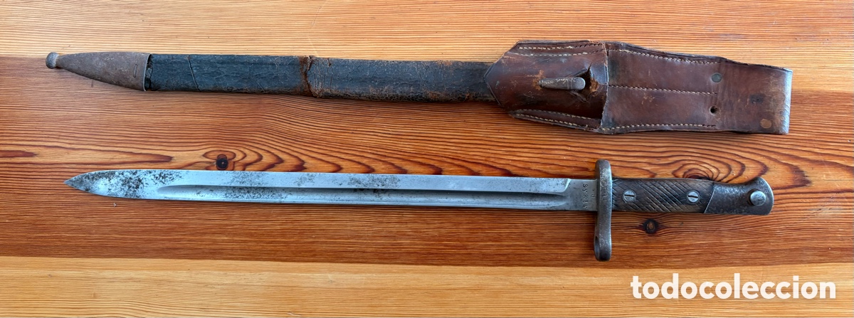 Antig&uuml;edades: Bayoneta Mauser 1913 con funda complets - Foto 9