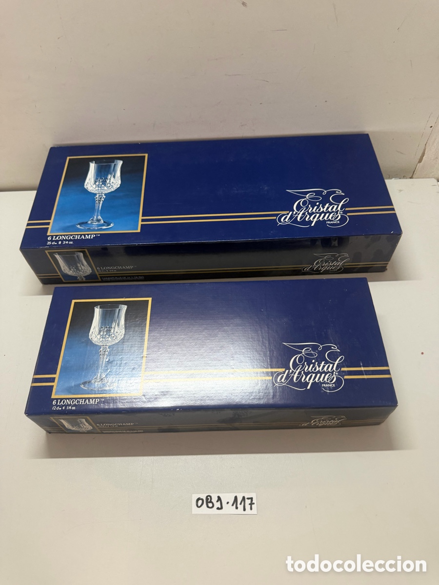 Antig&uuml;edades: copas de cristal tallado de la ic&oacute;nica colecci&oacute;n Longchamp