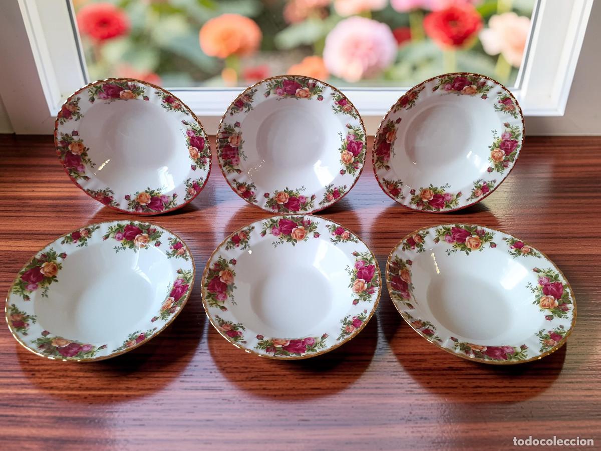 Antig&uuml;edades: Magnificos platos soperos 20cm NUEVOS de primera calidad Royal Albert Old Country Roses