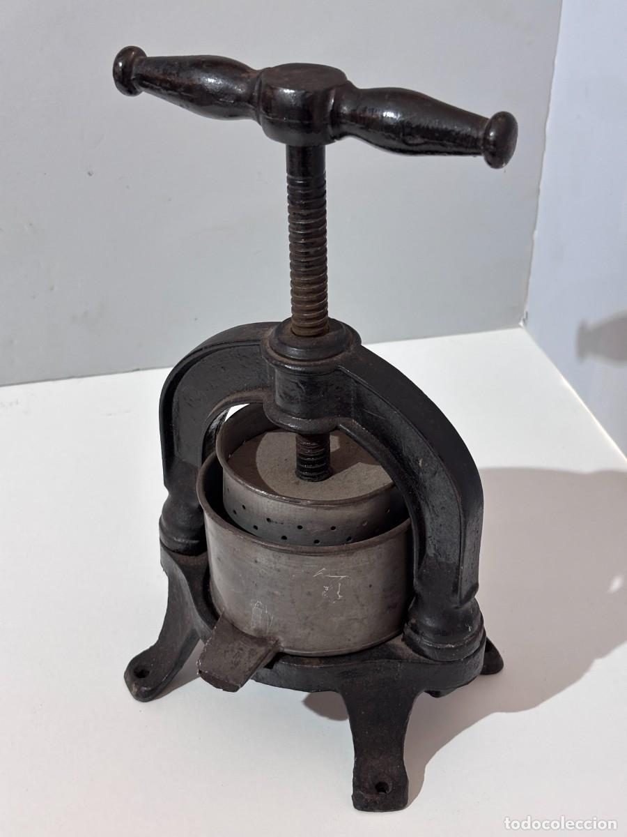 Antig&uuml;edades: Almazara manual hierro fundido pieza funcional - Foto 3