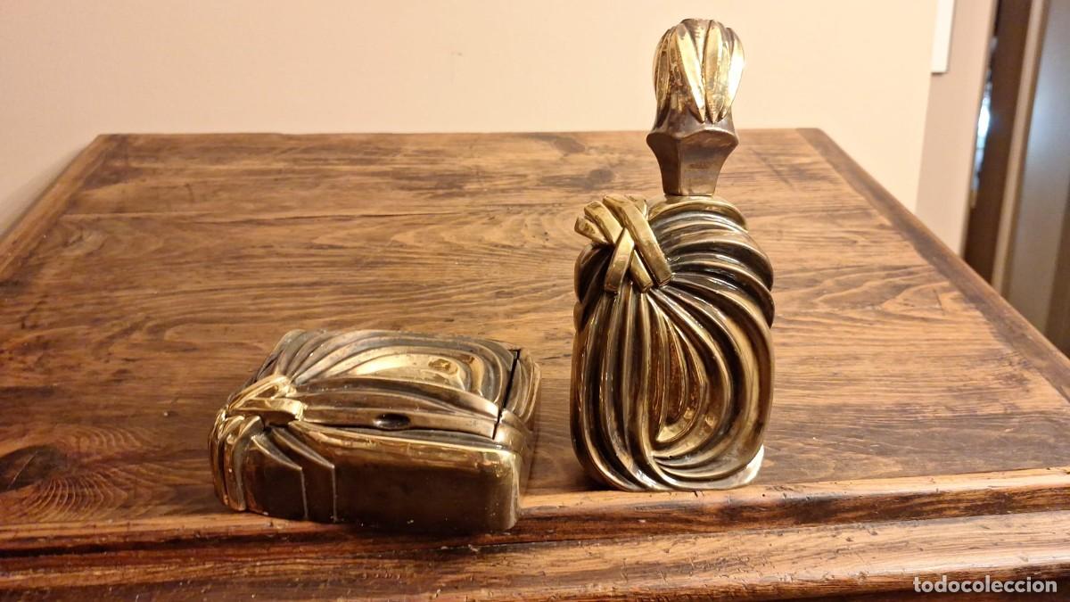Antig&uuml;edades: Dos Piezas Decorativas Art Dec&oacute; Resina Cold Cast (Bronce Frio)
