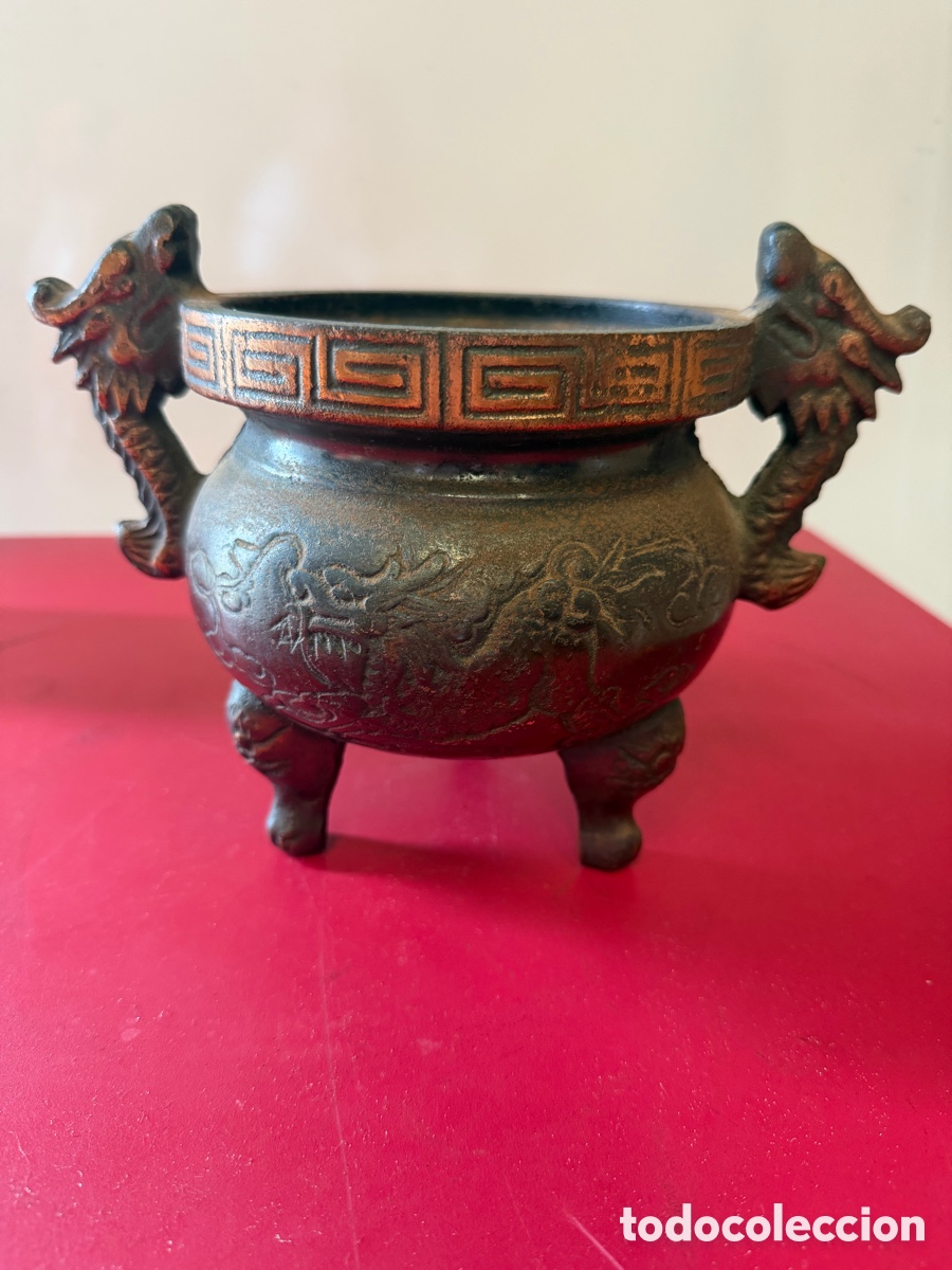 Antig&uuml;edades: Incensario oriental antiguo hierro fundido