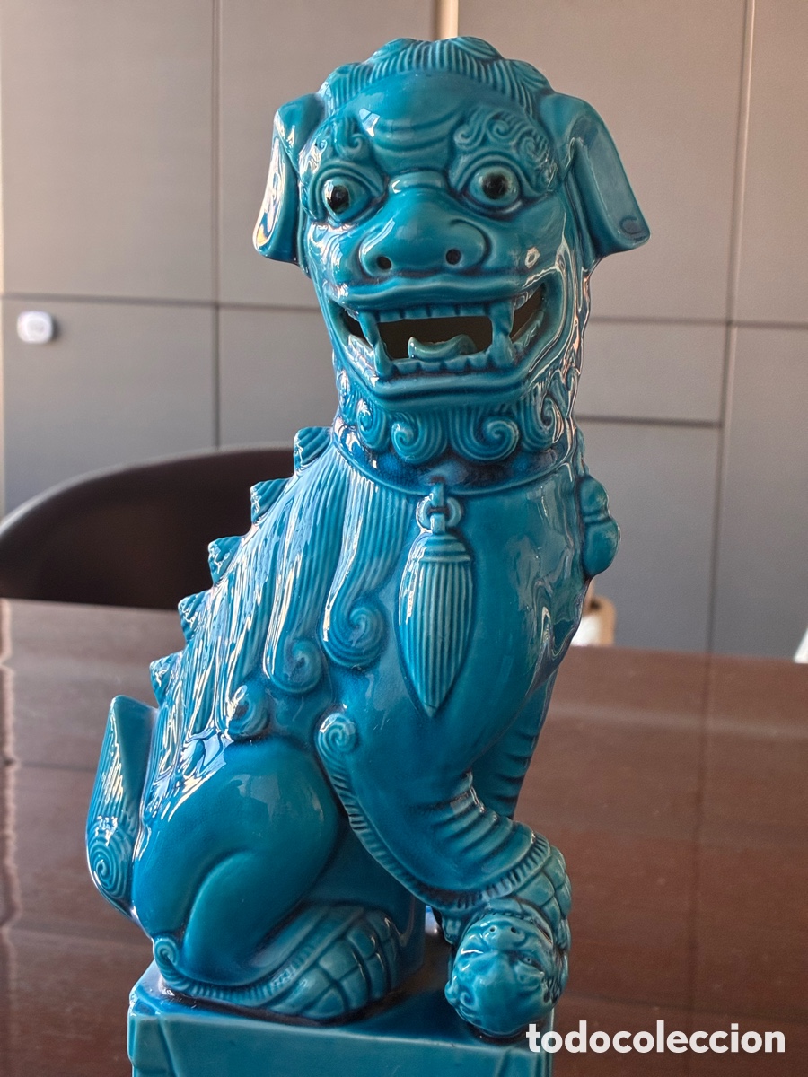 Antig&uuml;edades: Pareja de perros Foo dogs - Foto 9
