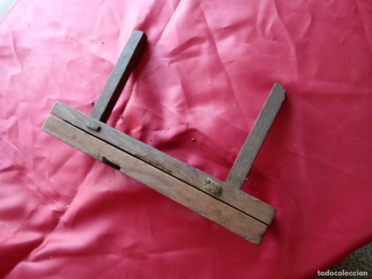 Antig&uuml;edades: Antiguo cepillo de carpintero de roble (sin cuchilla) Caja cepillos