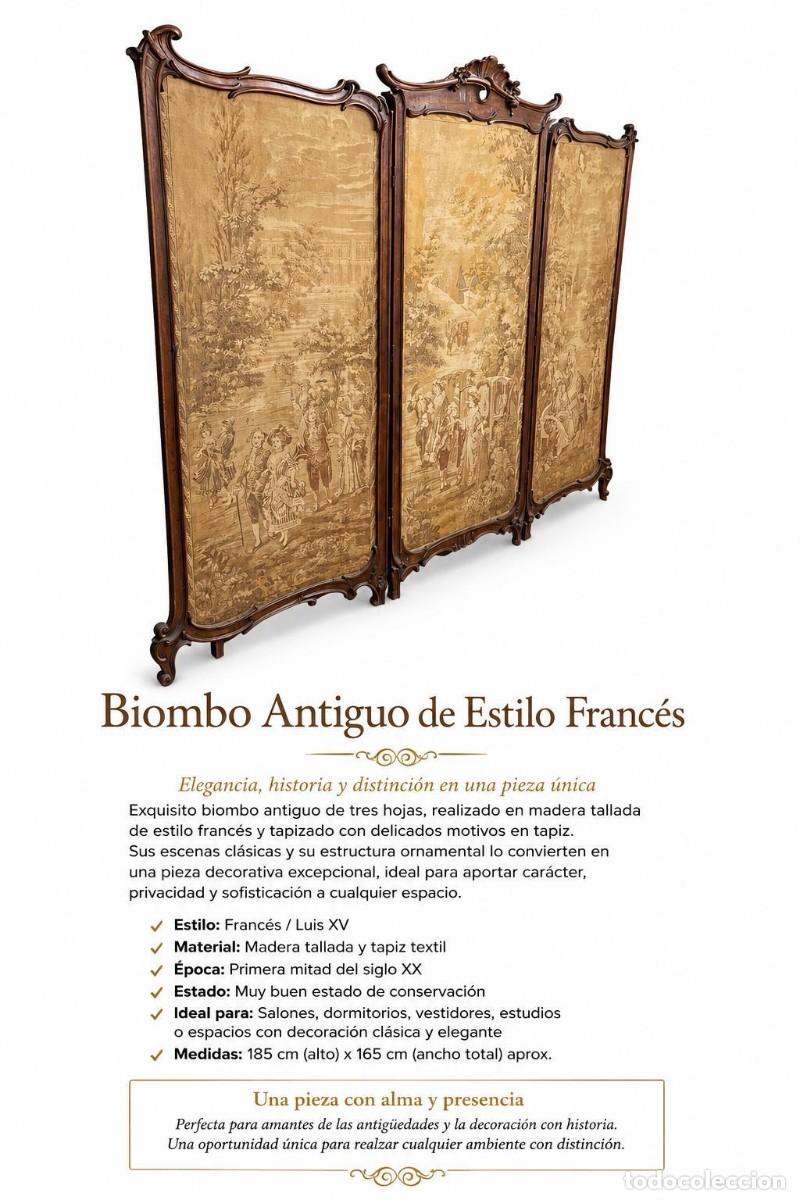 Antig&uuml;edades: Biombo tapiz siglo XVI