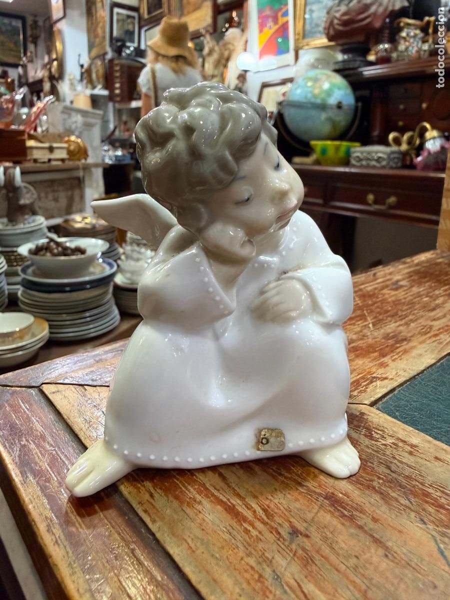 Antig&uuml;edades: ANGEL QUERUBIN DE PORCELANA LLADRO - MEDIDA 11 CM