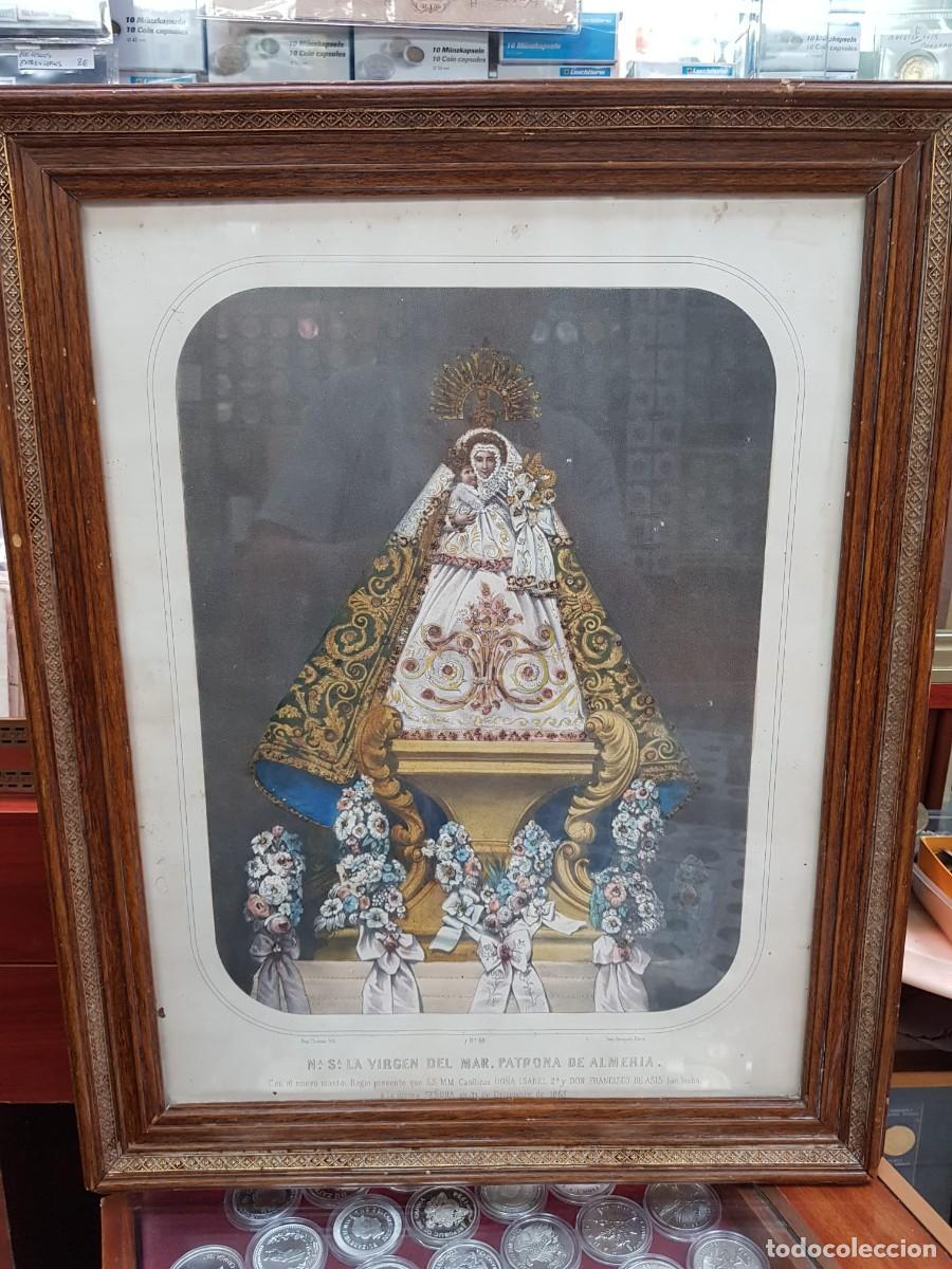 Antig&uuml;edades: ANTIGUO CUADRO DE LA VIRGEN DEL MAR-PATRONA DE ALMERIA-31 DE DICIEMBRE DE 1863