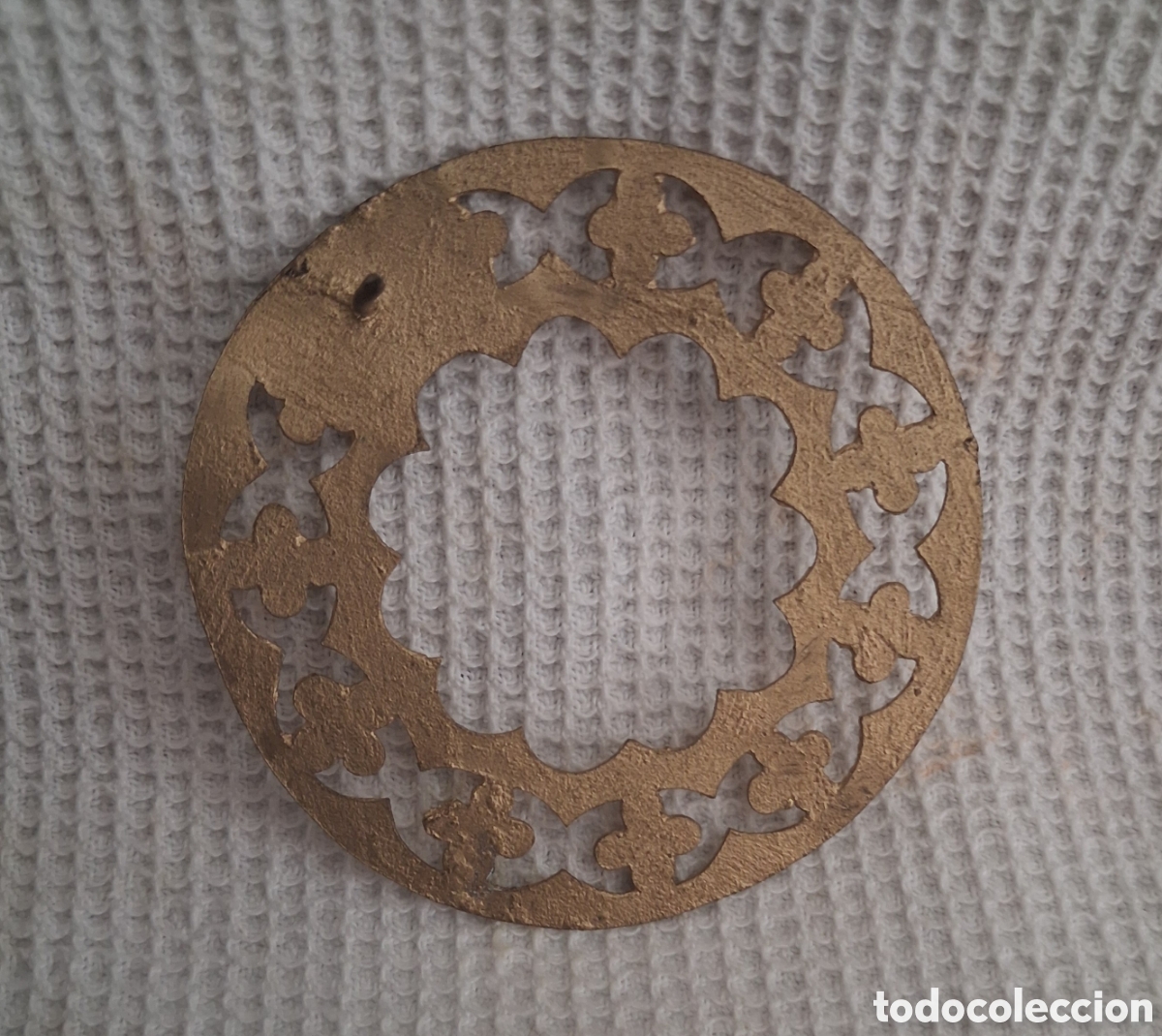 Antig&uuml;edades: Corona o aureola de metal dorado