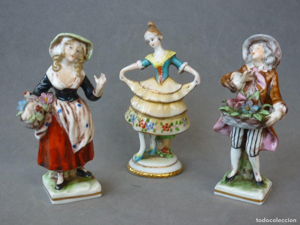Antig&uuml;edades: Figuritas Antiguas de Porcelana Alemana Soehne y Volkstedt. 1895-1901.