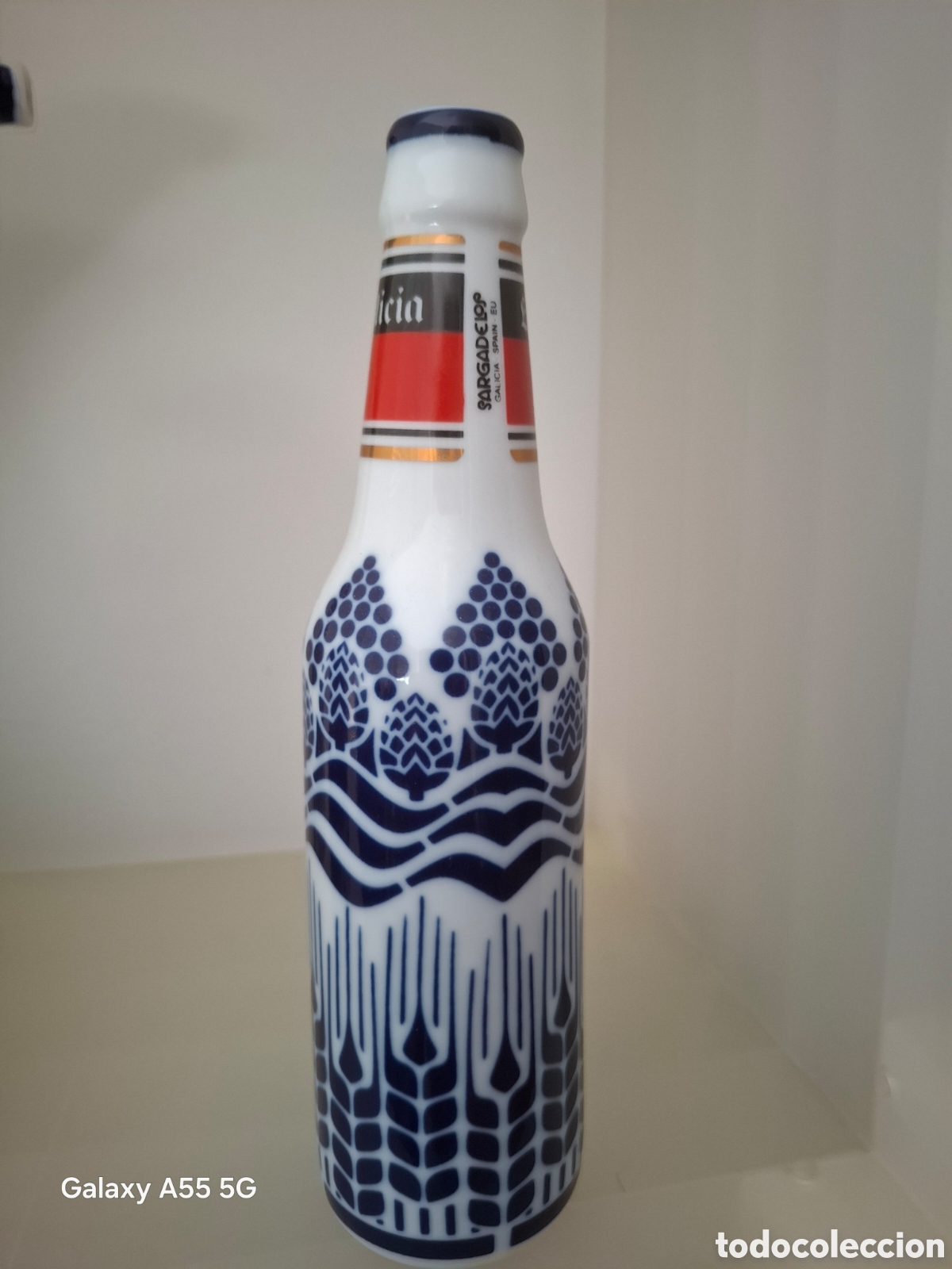 Antig&uuml;edades: Botella estrella galicia Sargadelos - Foto 2