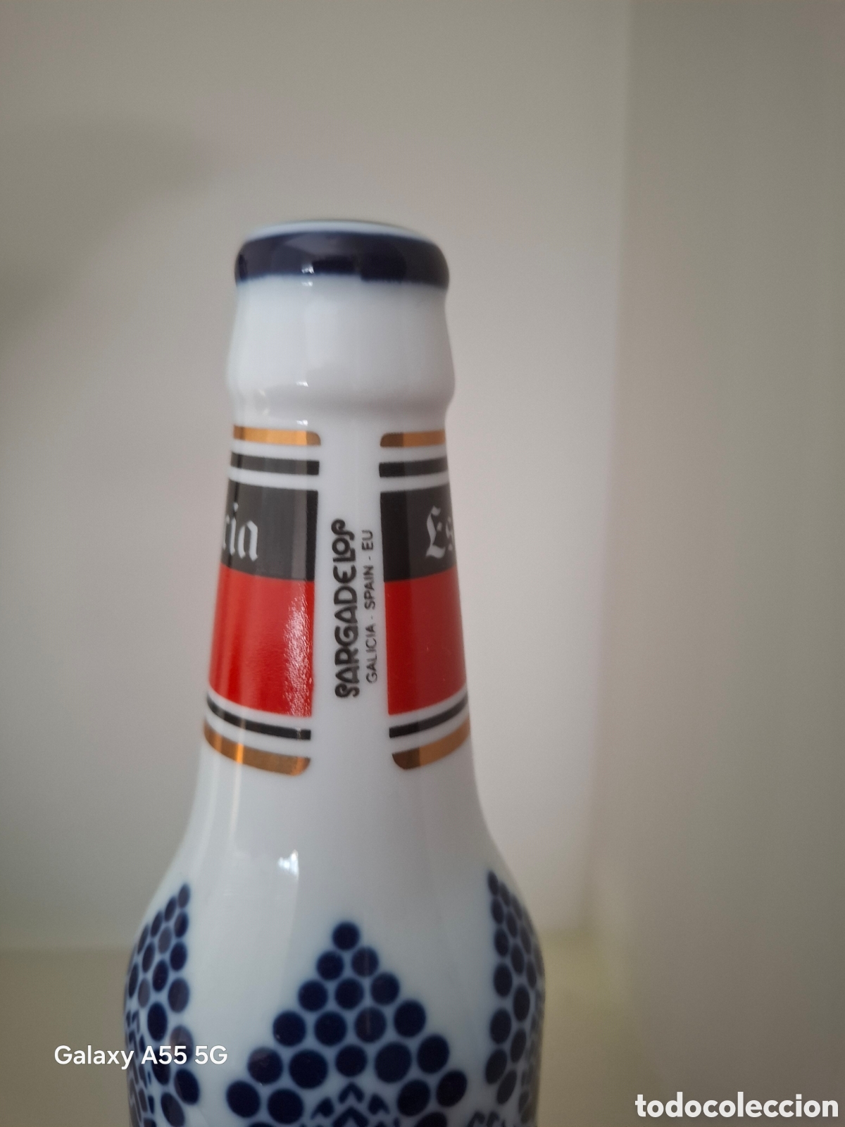 Antig&uuml;edades: Botella estrella galicia Sargadelos - Foto 3