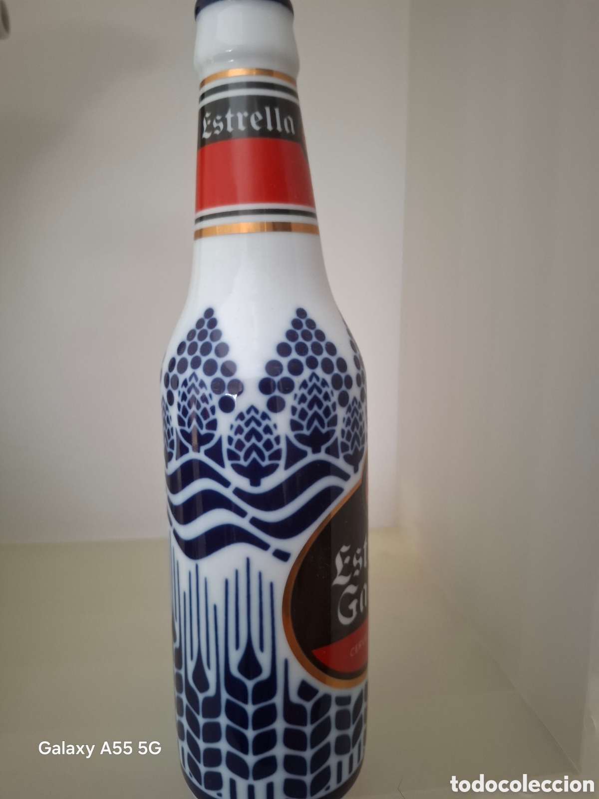 Antig&uuml;edades: Botella estrella galicia Sargadelos - Foto 4