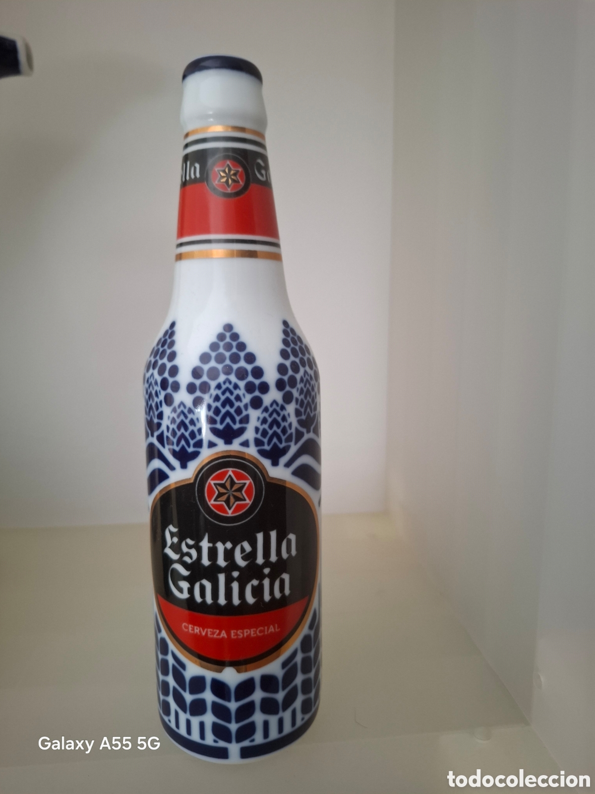 Antig&uuml;edades: Botella estrella galicia Sargadelos