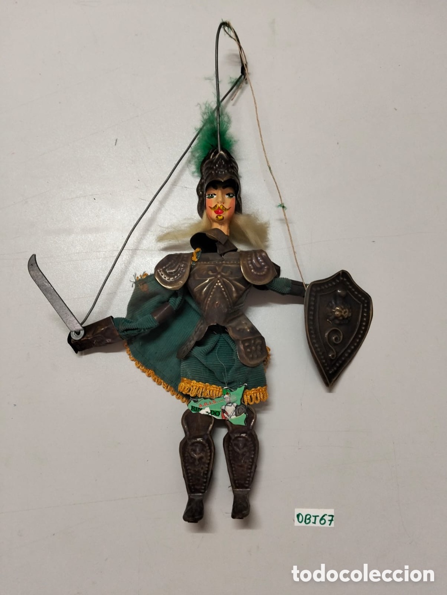 Antig&uuml;edades: ANTIGUA MARIONETA SICILIANA ARTESANAL. PUPPO SICILIANO.