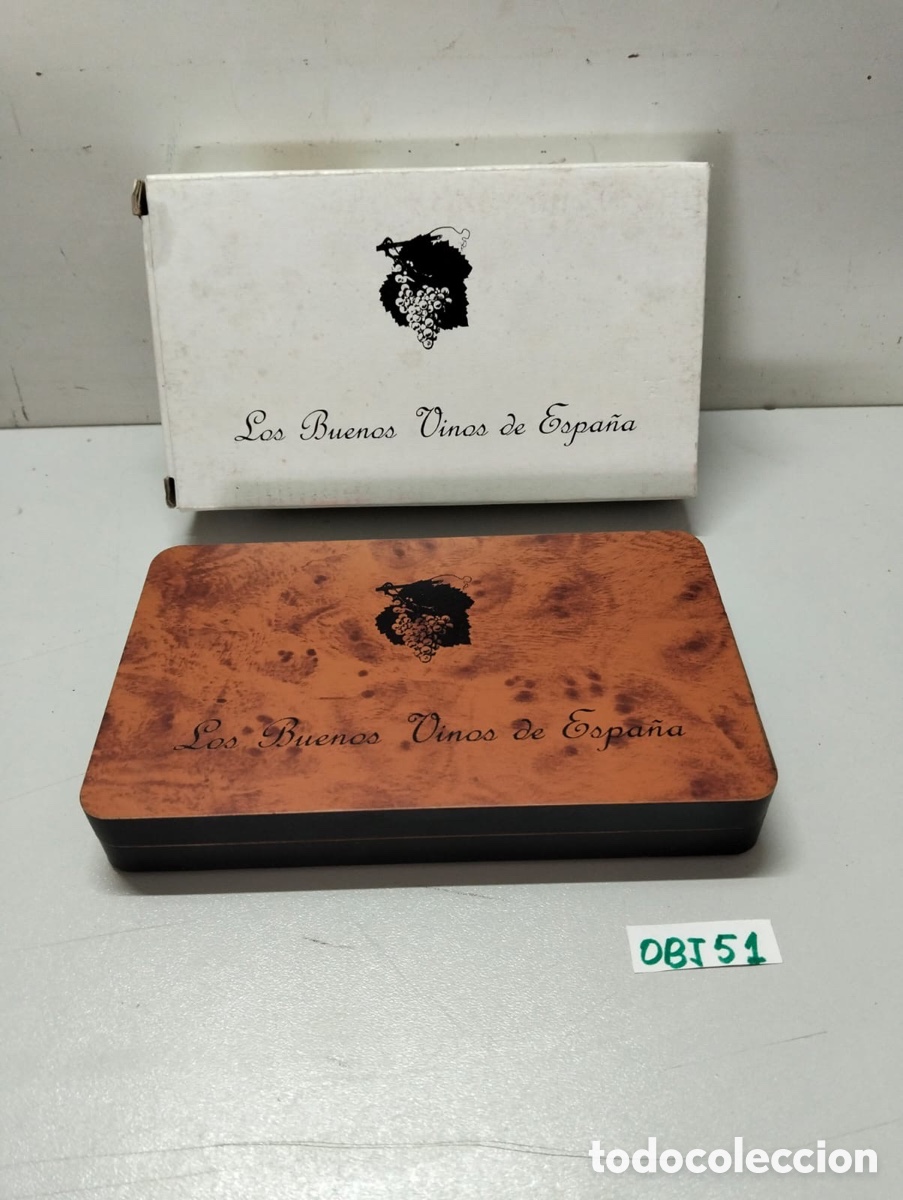 Antig&uuml;edades: estuche de madera vintage para enolog&iacute;a