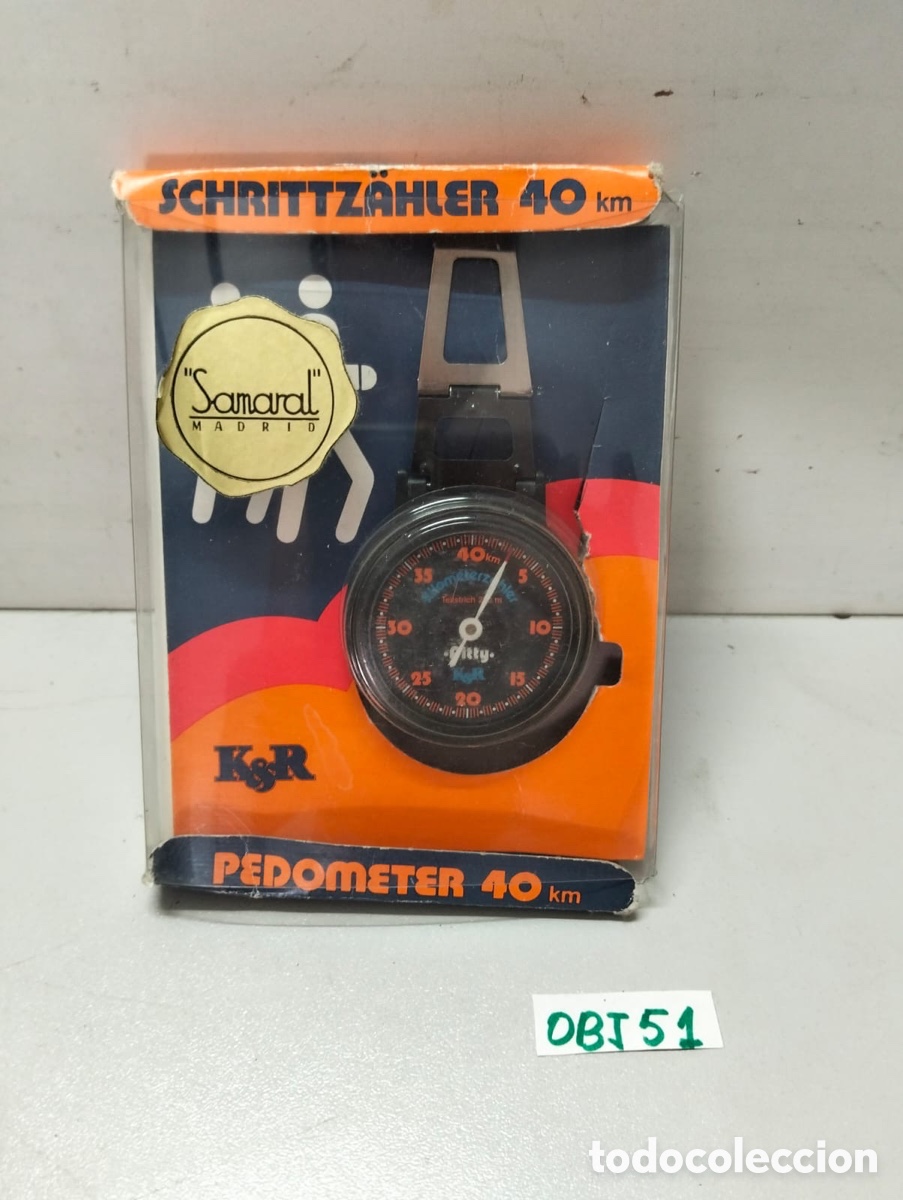 Antig&uuml;edades: pod&oacute;metro anal&oacute;gico vintage K&R (Kasper & Richter) modelo &rdquo;Fitty&rdquo; de 40 km,