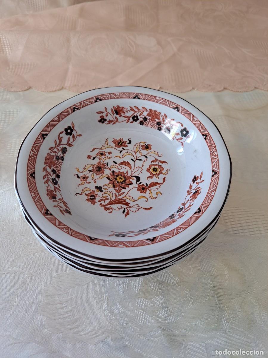 Oggetti Antichi: LOTE DE 6 CUENCOS DE POSTRE DE PORCELANA WEDGWOOD KASHMAR