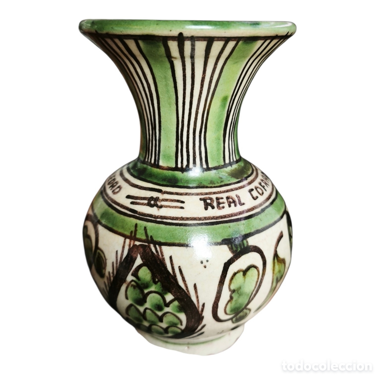 Antiques: Jarr&oacute;n Domingo Punter 14cm Real Cofrad&iacute;a Nuestra Se&ntilde;ora de la Soledad