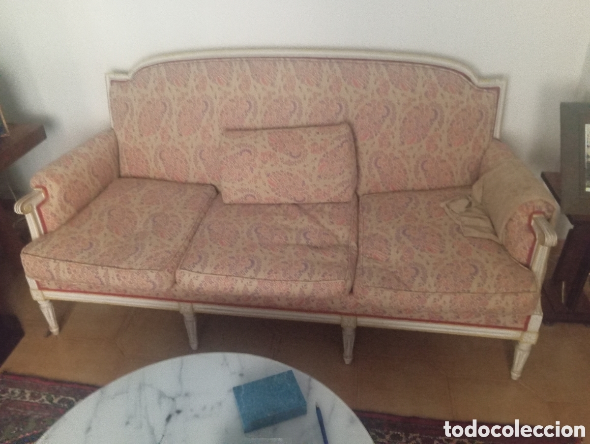 Antig&uuml;edades: Sof&aacute; luis XVI frances